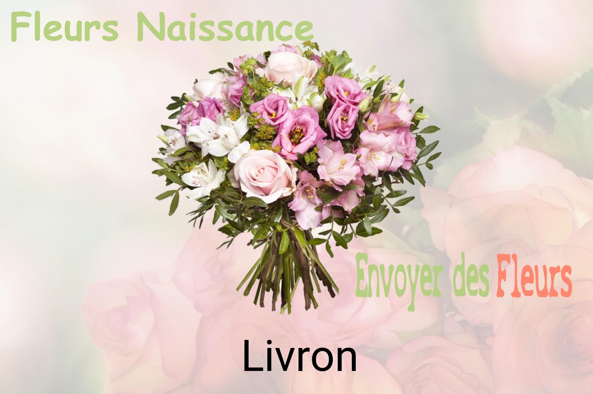 Bouquet de fleurs de naissance livré à Livron